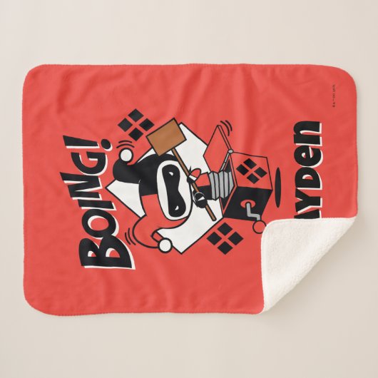 Chibi Harley-Quinn-in-A-Box mit Hammer Sherpadecke (Vorderseite (Horizontal))