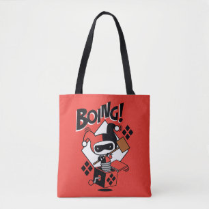 Chibi Harley-Quinn-in-A-Box mit Hammer Tasche