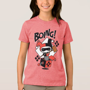 Chibi Harley-Quinn-in-A-Box mit Hammer Tri-Blend Shirt