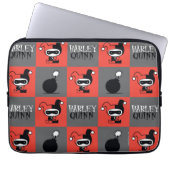 Chibi Harley Quinn Schachbrett Pattern Laptopschutzhülle (Vorderseite)