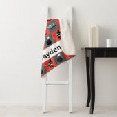 Chibi Harley Quinn Schachbrett Pattern Sherpadecke (Beispiel)