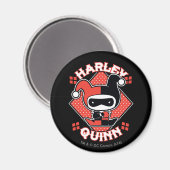 Chibi Harley Quinn Splits Magnet (Vorderseite/Rückseite)