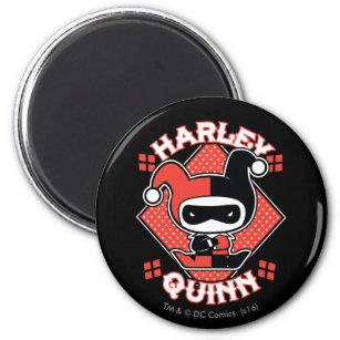 Chibi Harley Quinn Splits Magnet