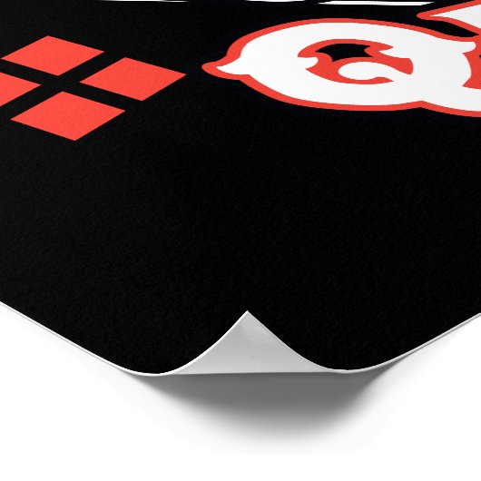 Chibi Harley Quinn Splits Poster (Ecke)