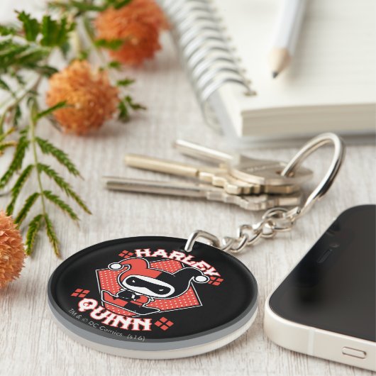 Chibi Harley Quinn Splits Schlüsselanhänger (Vorderseite rechts)