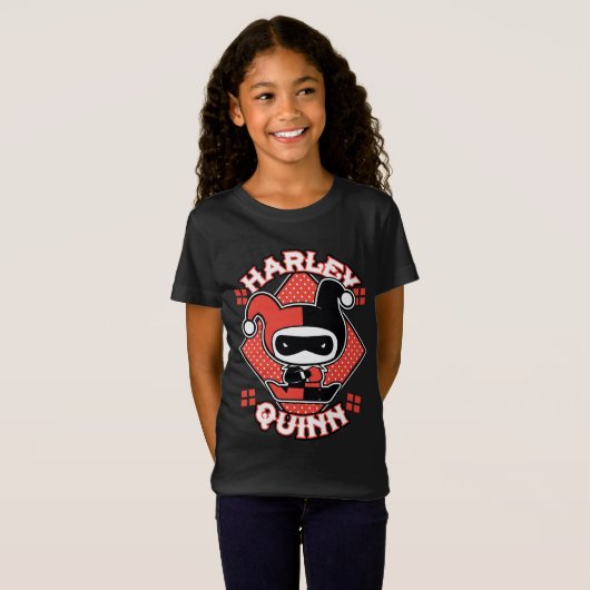Chibi Harley Quinn Splits T-Shirt (Vorne ganz)