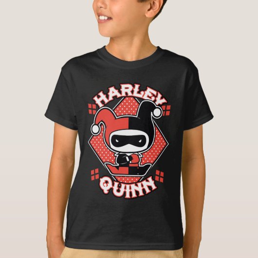 Chibi Harley Quinn Splits T-Shirt (Vorderseite)