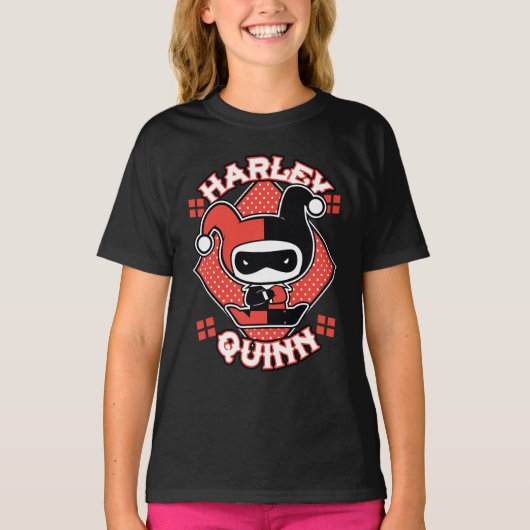 Chibi Harley Quinn Splits T-Shirt (Vorderseite)