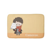 Chibi HARRY POTTER™ & Hedwig Badematte (Vorderseite)