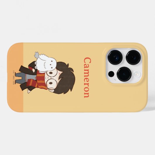 Chibi HARRY POTTER™ & Hedwig Case-Mate iPhone Hülle (Rückseite (Horizontal))