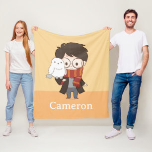 Chibi HARRY POTTER™ & Hedwig Fleecedecke