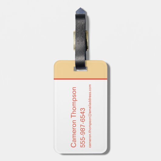 Chibi HARRY POTTER™ & Hedwig Gepäckanhänger (Rückseite vertikal)