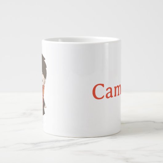 Chibi HARRY POTTER™ & Hedwig Jumbo-Tasse (Vorderseite)