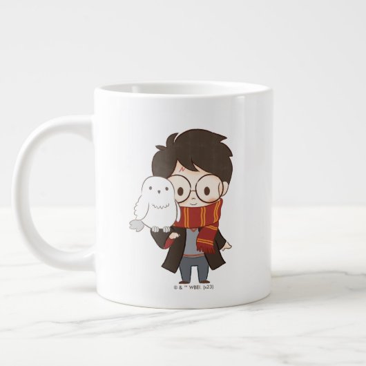 Chibi HARRY POTTER™ & Hedwig Jumbo-Tasse (Links)