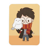 Chibi HARRY POTTER™ & Hedwig Magnet (Vertikal)