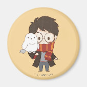 Chibi HARRY POTTER™ & Hedwig Magnet (Vorne)