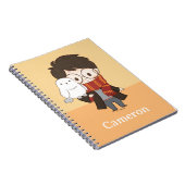 Chibi HARRY POTTER™ & Hedwig Notizblock (Rechte Seite)