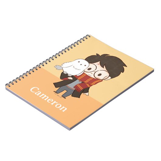 Chibi HARRY POTTER™ & Hedwig Notizblock (Linke Seite)