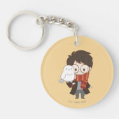 Chibi HARRY POTTER™ & Hedwig Schlüsselanhänger (Vorderseite)