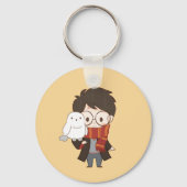 Chibi HARRY POTTER™ & Hedwig Schlüsselanhänger (Rückseite)