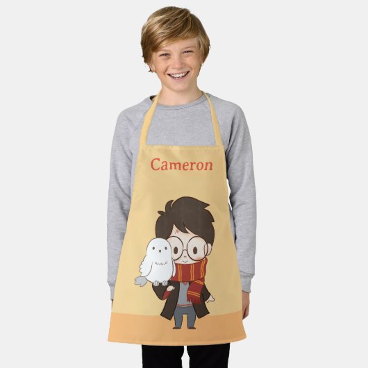 Chibi HARRY POTTER™ & Hedwig Schürze (Getragen)
