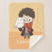 Chibi HARRY POTTER™ & Hedwig Sherpadecke (Vorderseite)