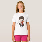Chibi HARRY POTTER™ & Hedwig T-Shirt (Vorne ganz)