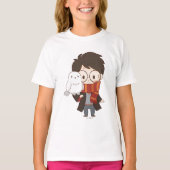 Chibi HARRY POTTER™ & Hedwig T-Shirt (Vorderseite)