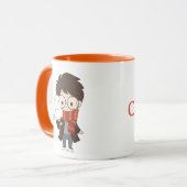Chibi HARRY POTTER™ & Hedwig Tasse (Vorderseite Links)