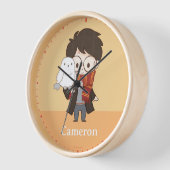 Chibi HARRY POTTER™ & Hedwig Uhr (Winkel)