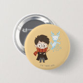 Chibi HARRY POTTER™ Patronus Button (Vorne & Hinten)