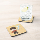 Chibi HARRY POTTER™ Patronus Getränkeuntersetzer (Rechte Seite)