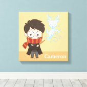 Chibi HARRY POTTER™ Patronus Leinwanddruck (Insitu (Holzboden))