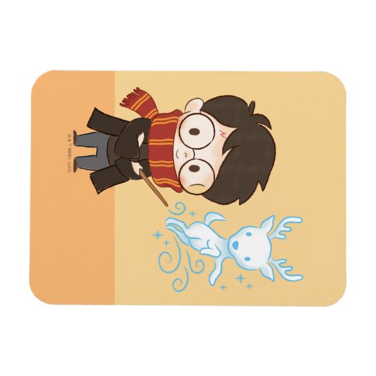 Chibi HARRY POTTER™ Patronus Magnet (Horizontal)