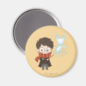 Chibi HARRY POTTER™ Patronus Magnet (Vorderseite/Rückseite)