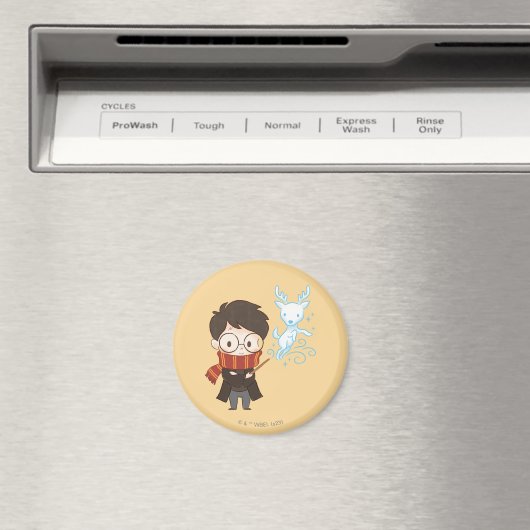 Chibi HARRY POTTER™ Patronus Magnet (In Situ (Geschirrspüler))