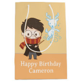 Chibi HARRY POTTER™ Patronus Mittlere Geschenktüte (Vorderseite)