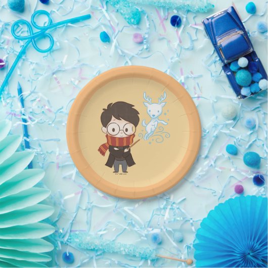 Chibi HARRY POTTER™ Patronus Pappteller (Party)
