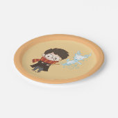 Chibi HARRY POTTER™ Patronus Pappteller (Schrägansicht)