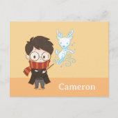 Chibi HARRY POTTER™ Patronus Postkarte (Vorderseite)