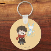 Chibi HARRY POTTER™ Patronus Schlüsselanhänger (Vorderseite)