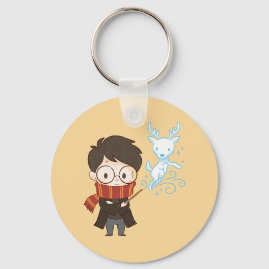 Chibi HARRY POTTER™ Patronus Schlüsselanhänger (Rückseite)