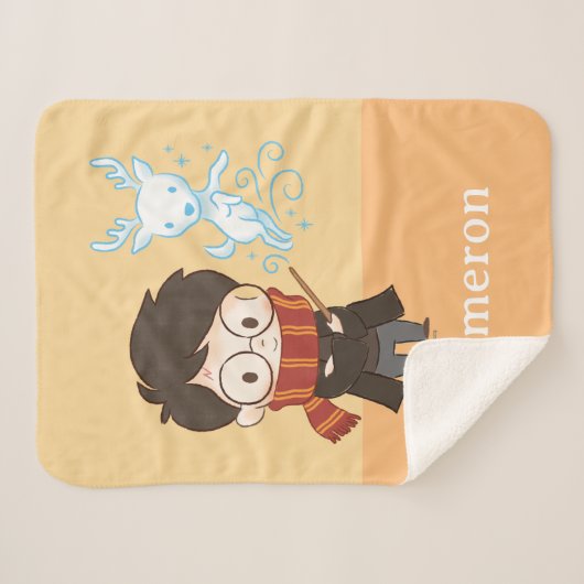 Chibi HARRY POTTER™ Patronus Sherpadecke (Vorderseite (Horizontal))