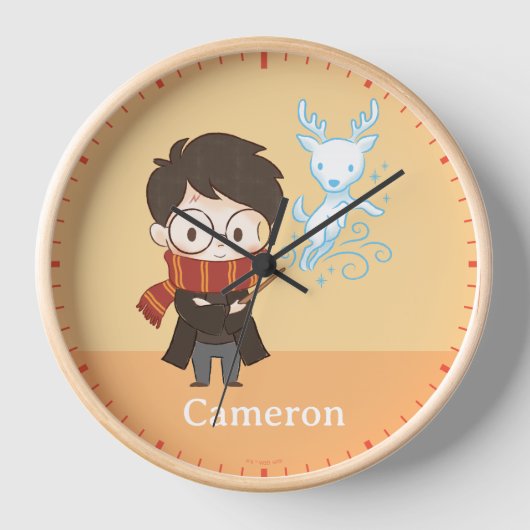 Chibi HARRY POTTER™ Patronus Uhr (Vorderseite)
