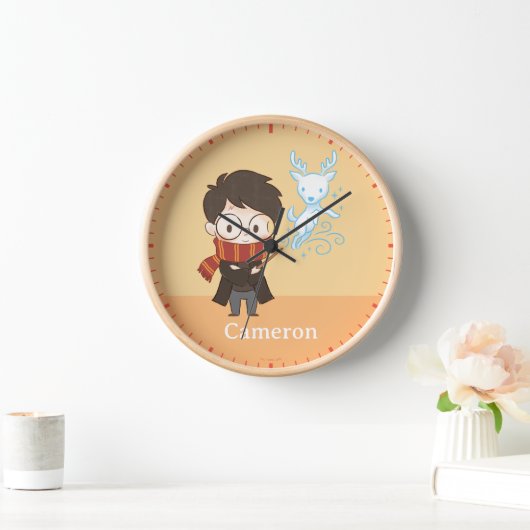 Chibi HARRY POTTER™ Patronus Uhr (Zuhause)