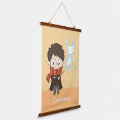 Chibi HARRY POTTER™ Patronus Wandteppich Mit Holzrahmen (Gewinkelt)