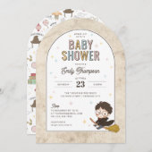 Chibi Harry Potter Wizard Baby Shower Einladung (Vorne/Hinten)