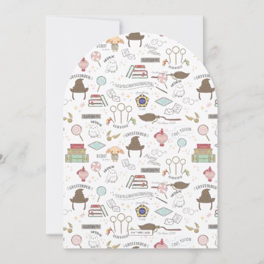 Chibi Harry Potter Wizard Baby Shower Einladung (Rückseite)