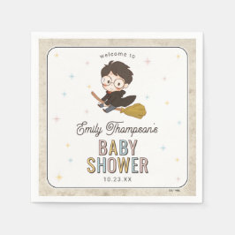 Chibi Harry Potter Wizard Baby Shower Serviette