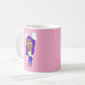 Chibi-Häschen-Mädchen Kaffeetasse (Vorderseite Links)